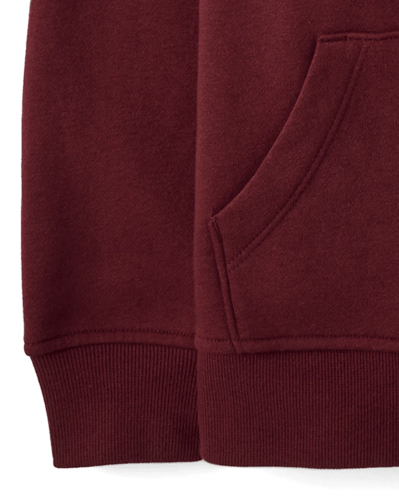 Boys Varsity Premium Fleece Zip Up Hoodie