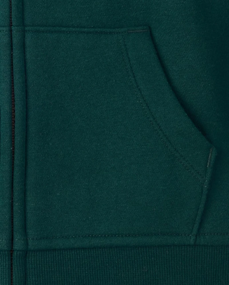 Boys Varsity Premium Fleece Zip Up Hoodie