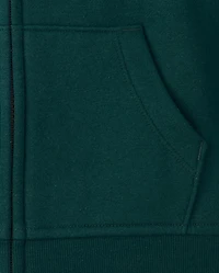 Boys Varsity Premium Fleece Zip Up Hoodie
