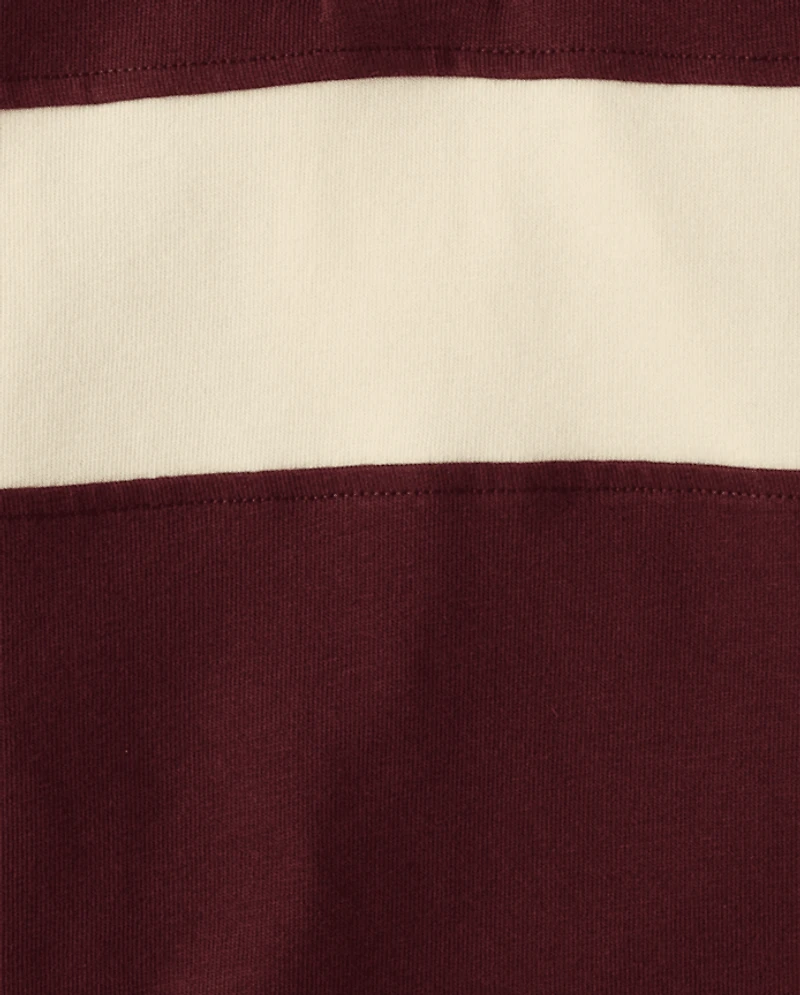 Polo de rugby à blocs couleur pour garçons