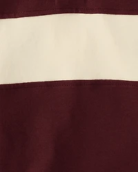 Polo de rugby à blocs couleur pour garçons