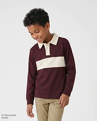Boys Colorblock Rugby Polo
