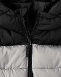 Boys Colorblock Hooded Puffer Jacket