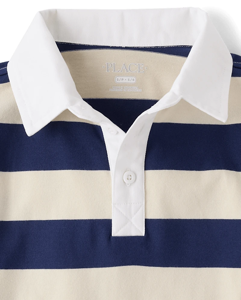 Polo de rugby rayé pour garçons