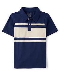 Boys Colorblock Soft Jersey Polo