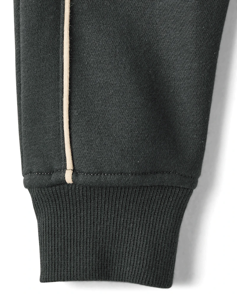 Boys Side Stripe Premium Fleece Hoodie