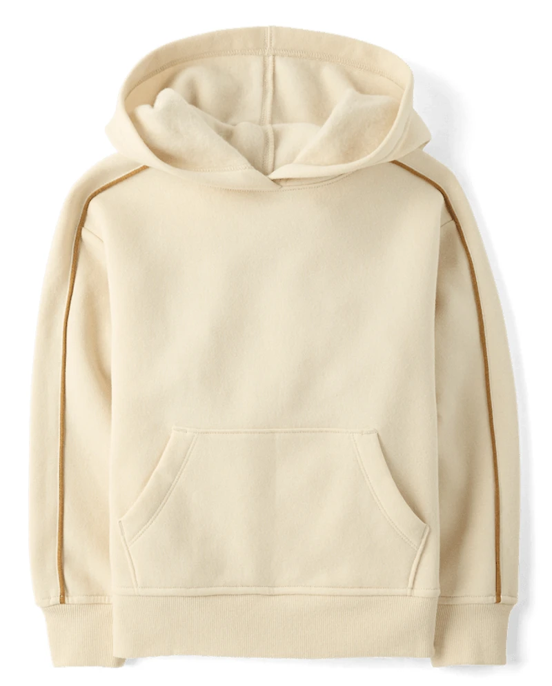 Boys Side Stripe Premium Fleece Hoodie