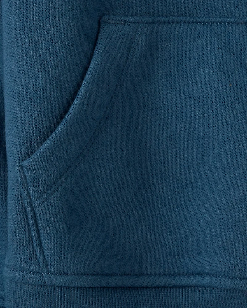Boys Side Stripe Premium Fleece Hoodie