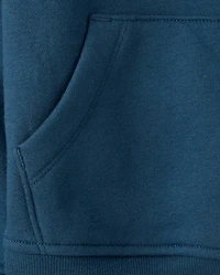 Boys Side Stripe Premium Fleece Hoodie