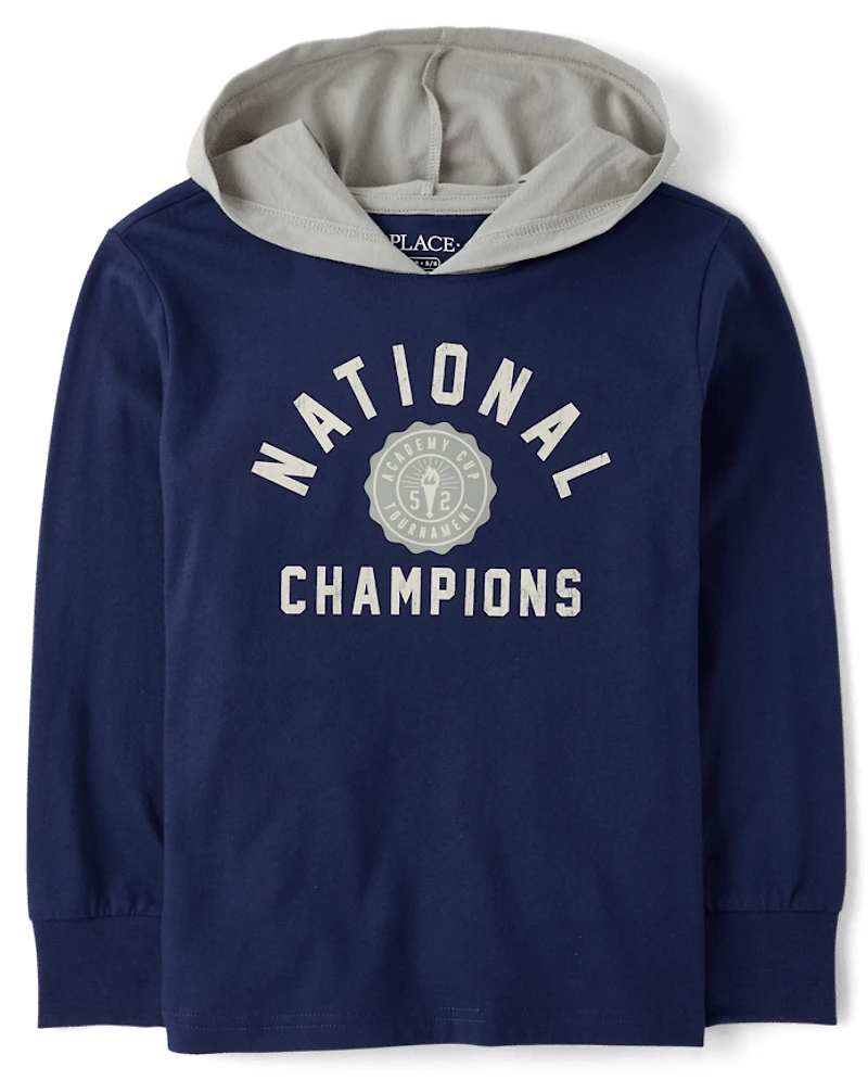 Boys Varsity Hooded Top