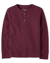 Boys Thermal Henley Top