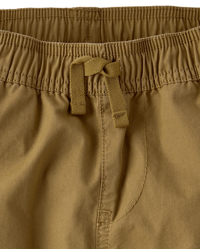 Pantalon de jogging cargo en popeline pour garçon
