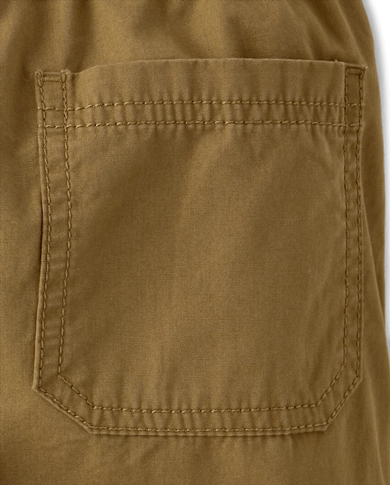 Pantalon de jogging cargo en popeline pour garçon