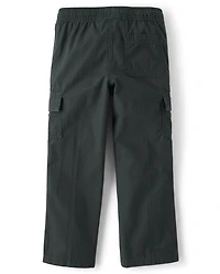 Boys Poplin Pull On Cargo Pants