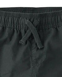 Boys Poplin Pull On Cargo Pants