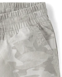 Boys Camo Baggy Pull On Pants