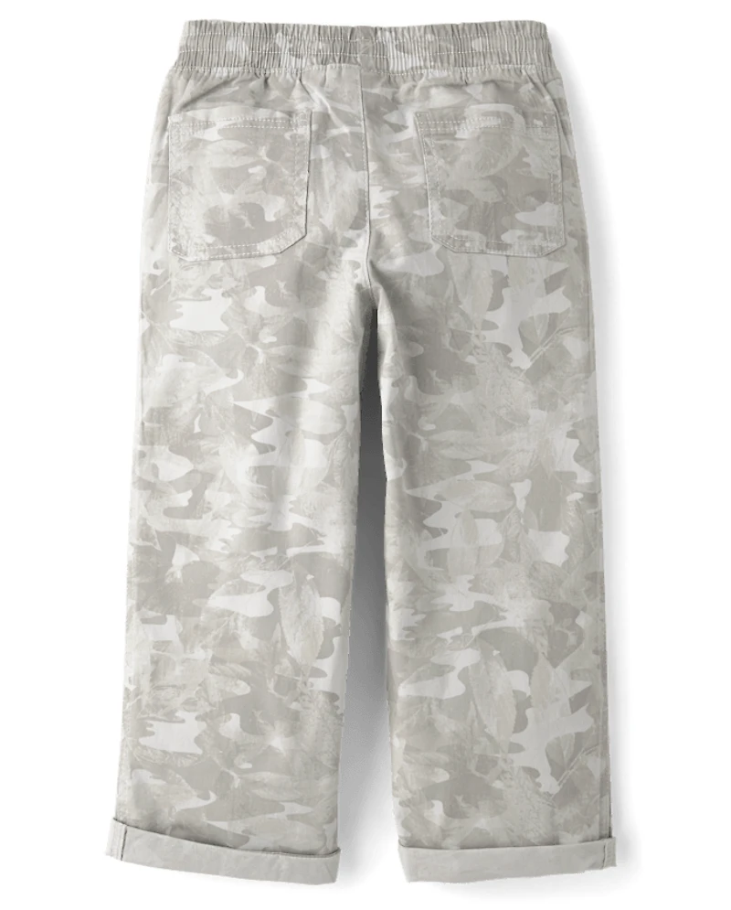 Boys Camo Baggy Pull On Pants