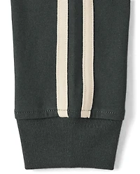 Polo de rugby à rayures latérales pour garçons