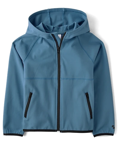 Boys Cozy Tech Zip Up Hoodie
