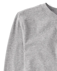 Boys Marled Henley Top