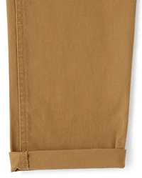 Boys Roll Cuff Pull On Chino Pants