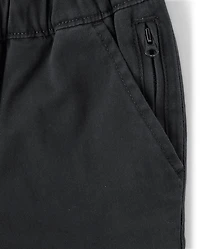 Boys Roll Cuff Pull On Chino Pants