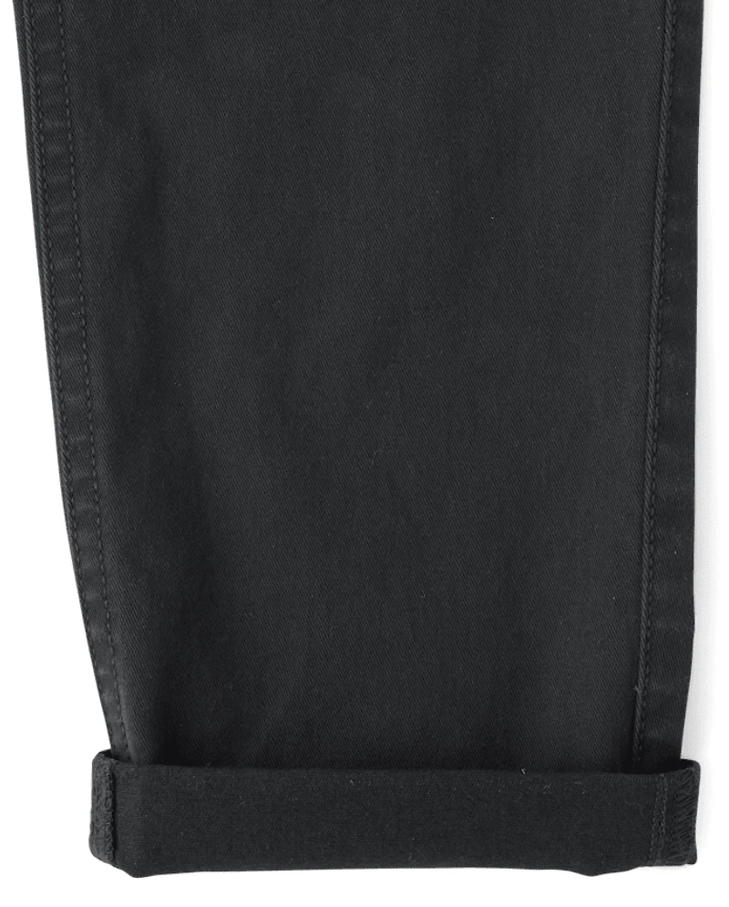 Boys Roll Cuff Pull On Chino Pants