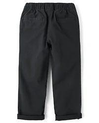 Boys Roll Cuff Pull On Chino Pants