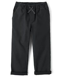 Boys Roll Cuff Pull On Chino Pants
