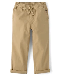 Boys Roll Cuff Pull On Chino Pants
