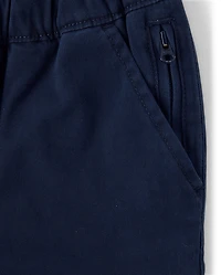 Boys Roll Cuff Pull On Chino Pants