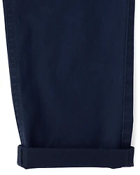 Boys Roll Cuff Pull On Chino Pants