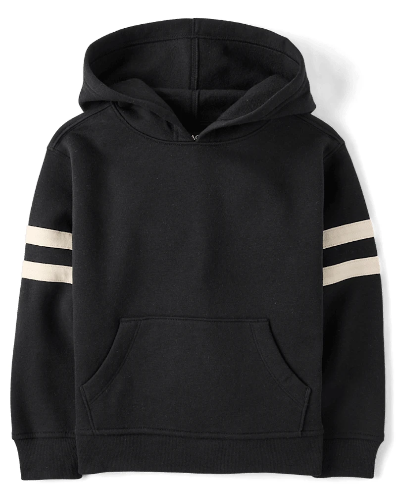 Boys Varsity Stripe Premium Fleece Hoodie