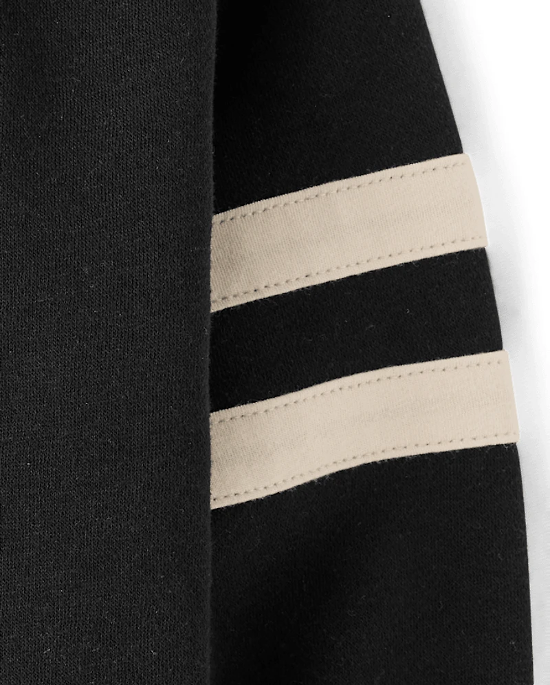 Boys Varsity Stripe Premium Fleece Hoodie