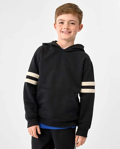 Boys Varsity Stripe Premium Fleece Hoodie