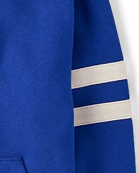 Boys Varsity Stripe Premium Fleece Hoodie