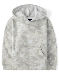Boys Camo Premium Fleece Hoodie