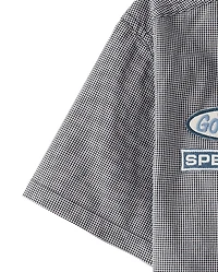 Boys Embroidered Mechanic Patch Poplin Button Up Shirt