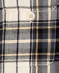 Boys Plaid Flannel Button Up Shirt