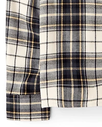 Boys Plaid Flannel Button Up Shirt