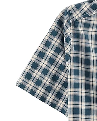 Boys Plaid Poplin Button Up Shirt