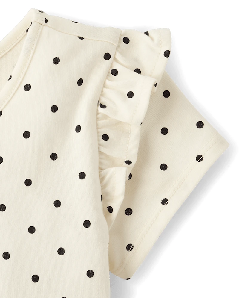Baby And Toddler Girls Dot Print Tutu Dress