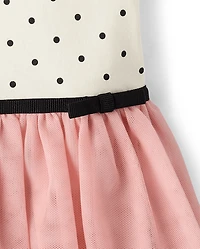 Baby And Toddler Girls Dot Print Tutu Dress
