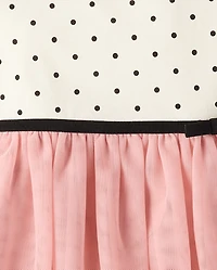 Baby And Toddler Girls Dot Print Tutu Dress