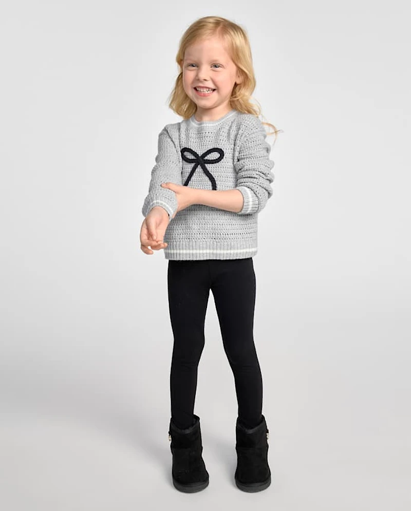 Toddler Girls Bow Leggings 4-Pack