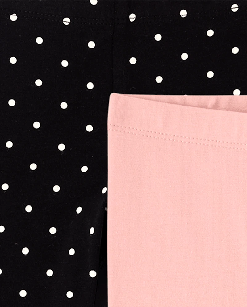 Toddler Girls Bow Leggings 4-Pack