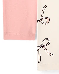Toddler Girls Bow Leggings 4-Pack