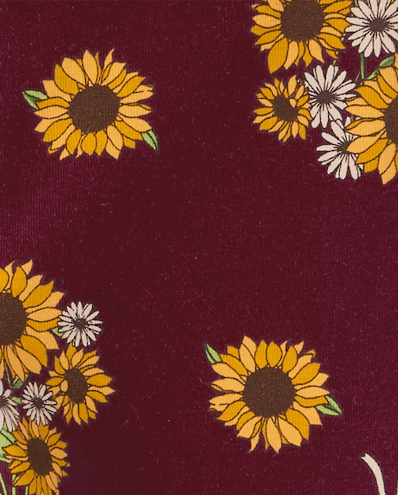 Baby And Toddler Girls Sunflower Leggings