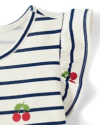 Baby And Toddler Girls Print Flutter Dress