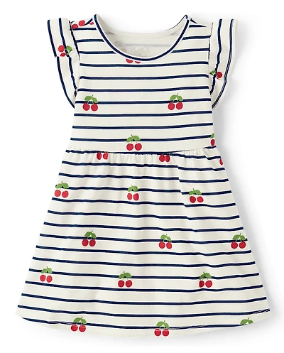 Baby And Toddler Girls Print Flutter Dress